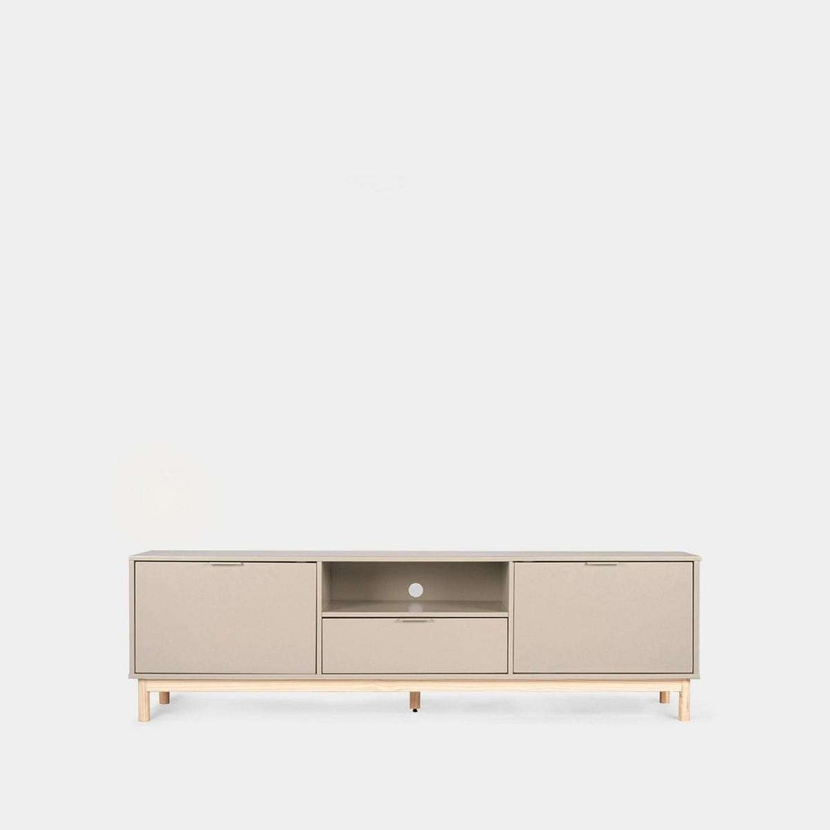 TV-ELEMENT Elian Grau 180 cm x 53 cm - Grau, Holzwerkstoff (180/53/39cm) - Klast Home