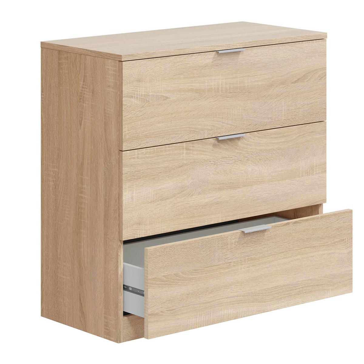 KOMMODE 77/80/38 Santi Eiche - Honigeiche, Holzwerkstoff (77/80/38cm)