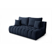 SCHLAFSOFA Nina - Dunkelblau, Holzwerkstoff/Textil (200/96/107cm) - Fun Möbel