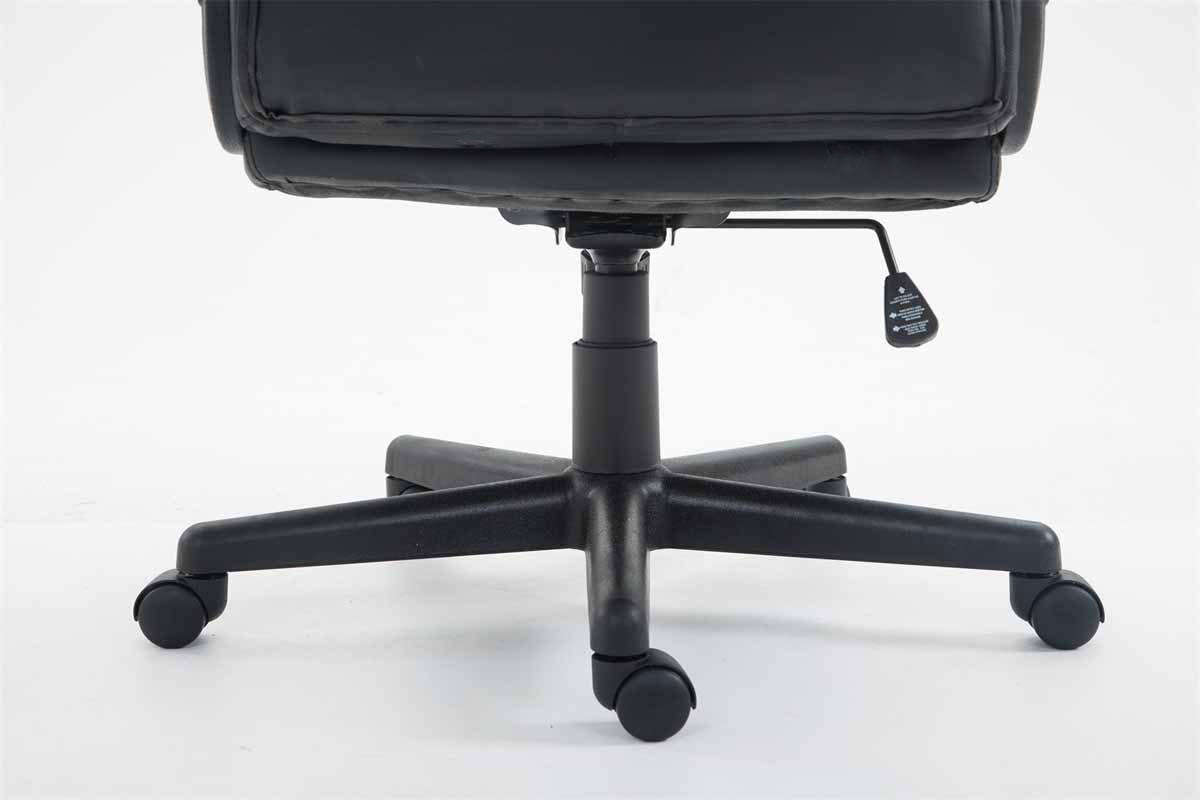 CHEFSESSEL Lederlook Schwarz - Schwarz, Kunststoff/Textil (66/106/70cm) - CLP