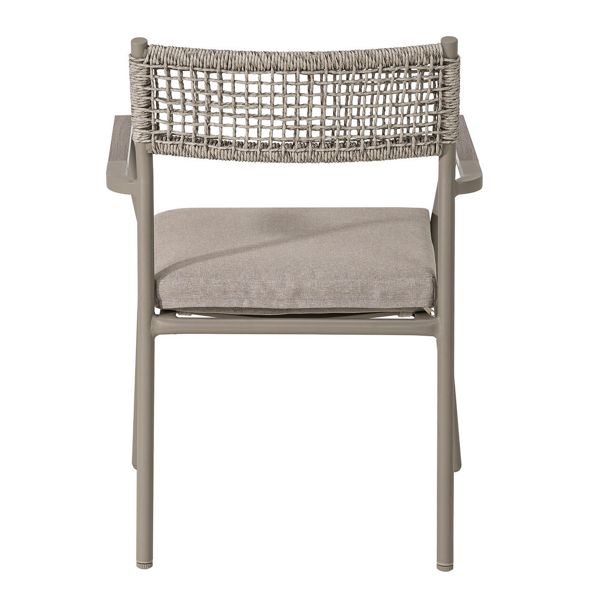 GARTENSTUHL - 2er-Set - Aluminium / Polyester - Grau - Grau, Kunststoff/Textil (58/82/60cm) - home24