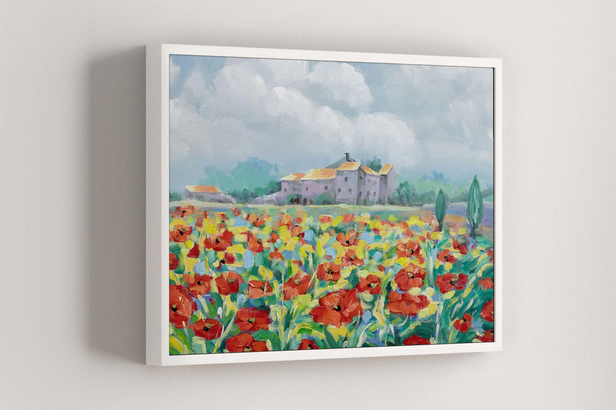 RUČNE MAĽOVANÝ AKRYLOVÝ OBRAZ 93/63 cm, viacfarebný, prírodný a botanický motív - viacfarebná, drevo/textil (93/63cm) - KUNSTLOFT