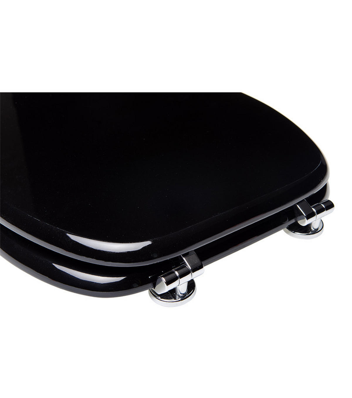 WC-SITZ Schwarz - Schwarz, Holzwerkstoff (38/6/47cm) - Sanilo