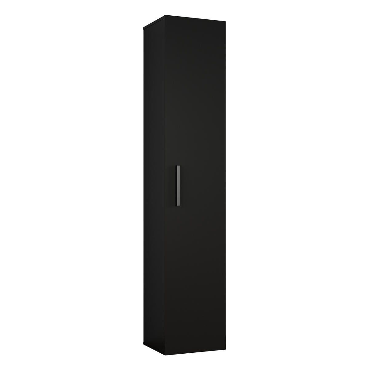 GARDEROBENSCHRANK MODULO 201,2/204/40 cm Modern Garderobe-Set Schwarz - Schwarz/Grau, Holzwerkstoff (201.2/204/40cm) - MASSENO