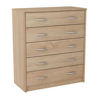 SCHUHSCHRANK mit 5 Fächern - Eichefarben, Holzwerkstoff (74/85/35cm) - Home Collective