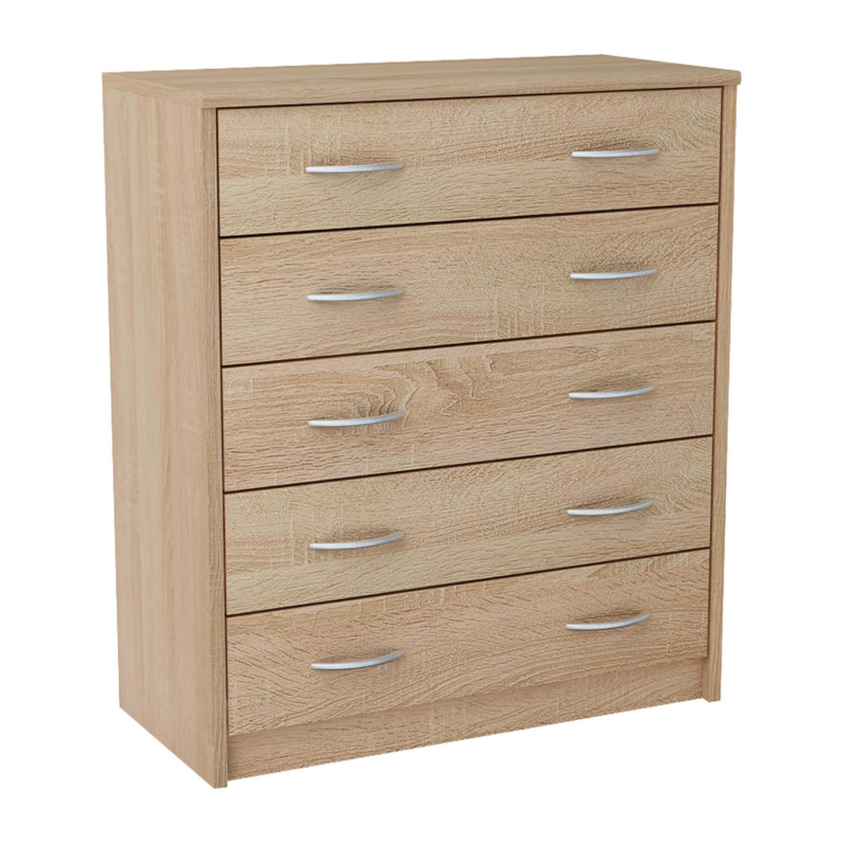 SCHUHSCHRANK mit 5 Fächern - Eichefarben, Holzwerkstoff (74/85/35cm) - Home Collective