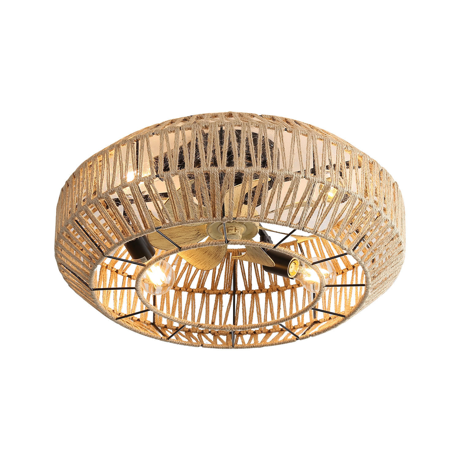 Casiva Deckenventilator Hellbraun 56x25x56 cm