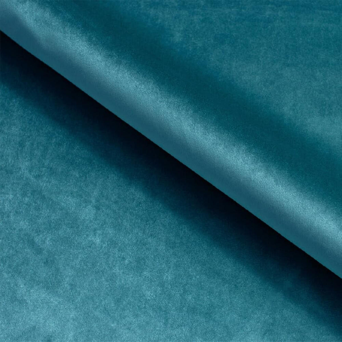 POLSTERBETT LUX Tokio mit Kopfteil, 140 x 200 cm, Doppelbett mit Lattenrost aus Holz, Velourstoff Dunkelblau, Füße in Farbe: Braun - Dunkelblau, Holz/Textil (140/200cm) - Alpi-Möbel