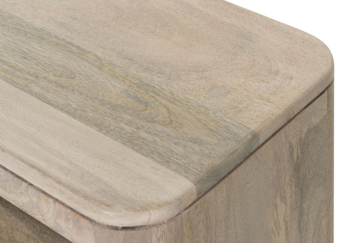 BEISTELLTISCH Mango 59x30x41 weiß lackiert TORONTO #344 - Weiß, Holz (30/59/41cm) - Massivmoebel24