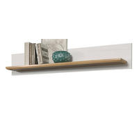WANDBOARD Pinie weiß, Eiche Artisan 146 x 25 cm, Wandregal Landhaus-Stil - Weiß/Eiche Artisan, Holzwerkstoff (146/25/21cm) - Top.Furn