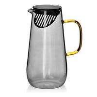 KRUG Peter grau 13/14.5/24.5 cm Glas - Transparent, Glas (1.5L) - Mondex