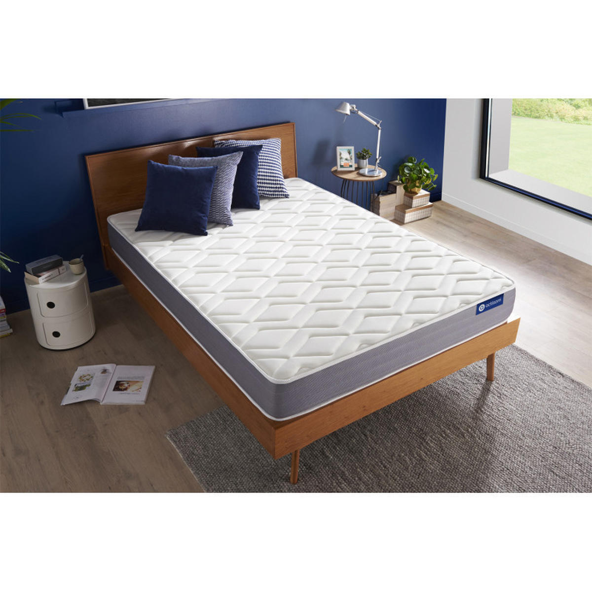 MATRATZE Actiflex dream Taschenfederkern und Memory-Schaum 160 x 190 cm h1 - Weiß, Textil (160/190cm) - ACTISOM