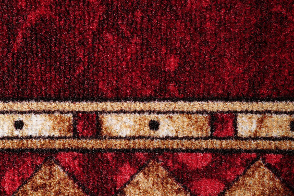 TEPPICHLÄUFER Anti-Rutsch Rot rutschfest Gummiunterlage 67/600 cm - Rot, Textil (67/600cm) - Tapiso
