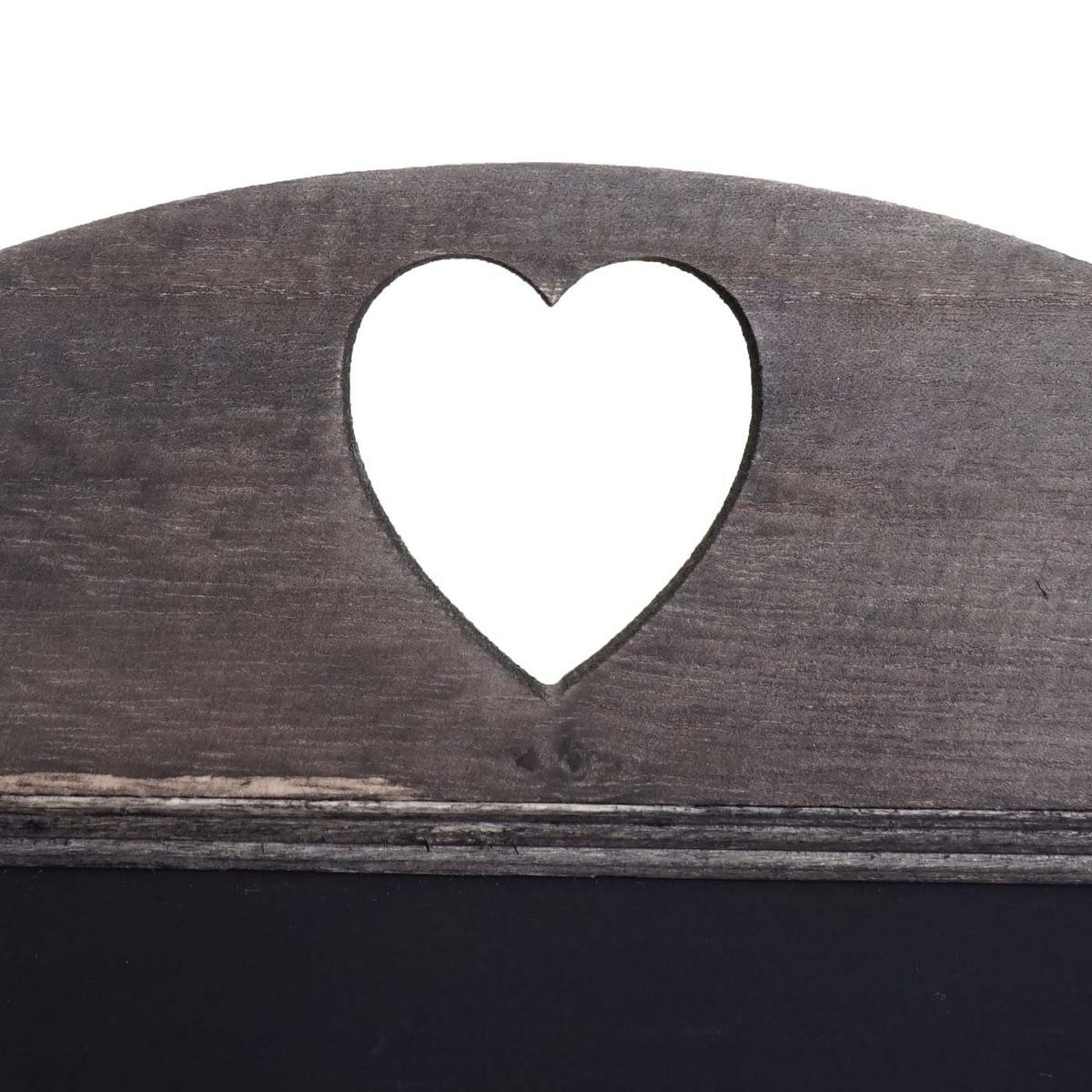 WERBETAFEL 66x37x27cm Shabby-Look Vintage Grau-Braun - Graubraun, Holz (37/66/27cm) - PROREGAL