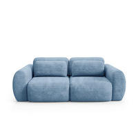 SOFA Camilla 3 Sitzplätze Hellblau - Blau, Holz (266/95/121cm) - Petits-meubles
