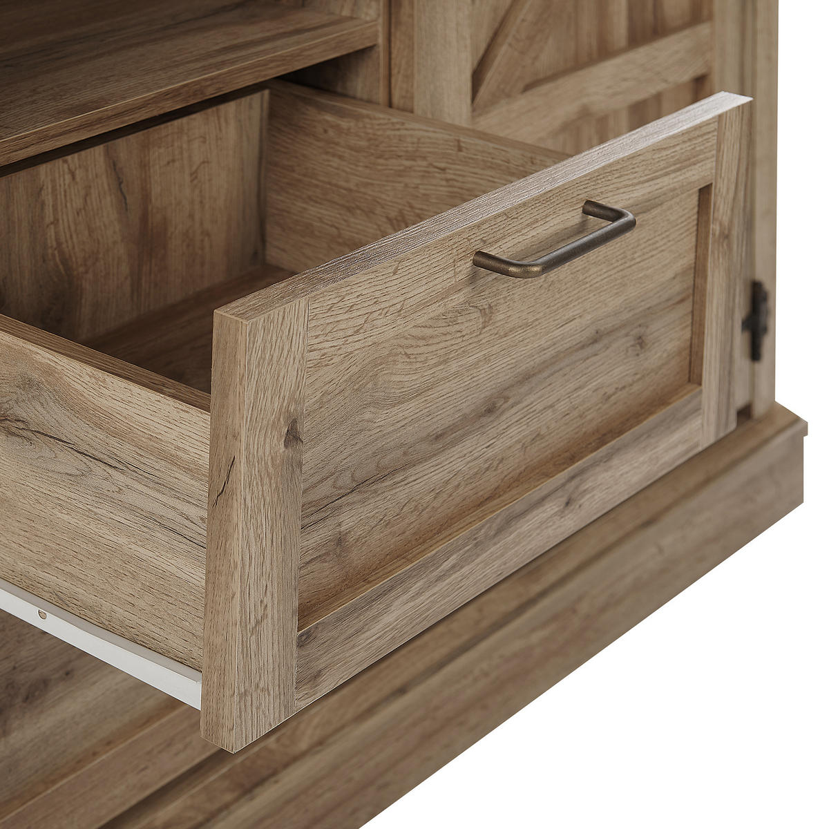 SIDEBOARD Světle hnědý Toronto - hnědá, kompozitní dřevo (101/79/40cm) - Beliani