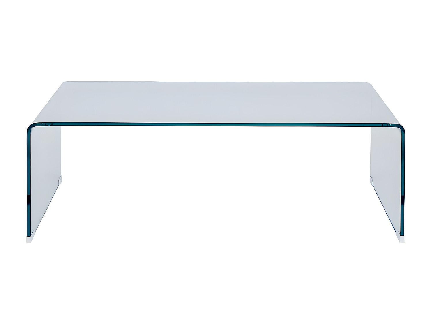 COUCHTTISCH nicht ausziehbar - 110 cmcm x 55 cmcm - Glas - Transparent - ALONZO - Transparent/Hellgrau, Glas (55/110/35cm) - Vente-Unique