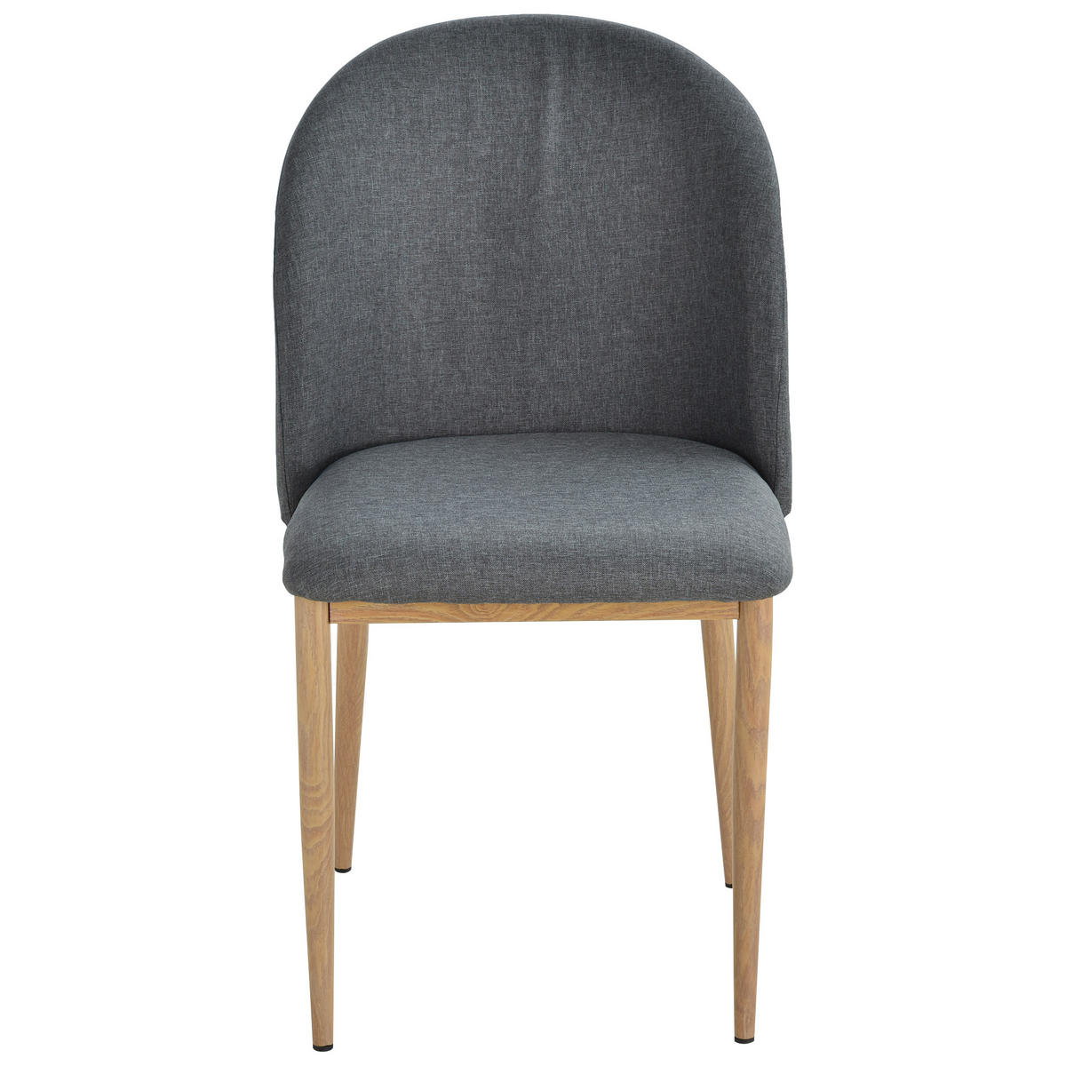 ESSZIMMERSTÜHLE 2er-Set DE-13174 Leinenbezug Grau - Grau, Holz (58/85/50cm) - ComfortXL