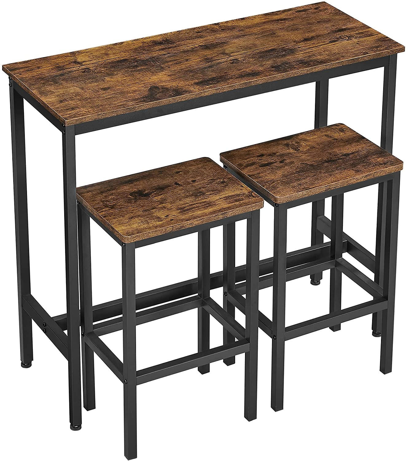 ESSGRUPPE BARTISCH-SET - Braun, Holzwerkstoff (100/40/90cm) - Hansiro