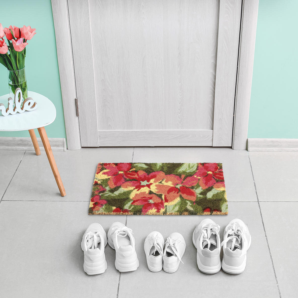 FUSSMATTE - Multicolor, Kunststoff/Textil (60/40cm) - Relaxdays