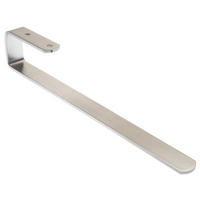 HANDTUCHSTANGE Edelstahl gebürstet, Handtuchhalter Badezimmer, Küche - Edelstahlfarben, Metall (3/6.3/34cm) - Livingpoint24