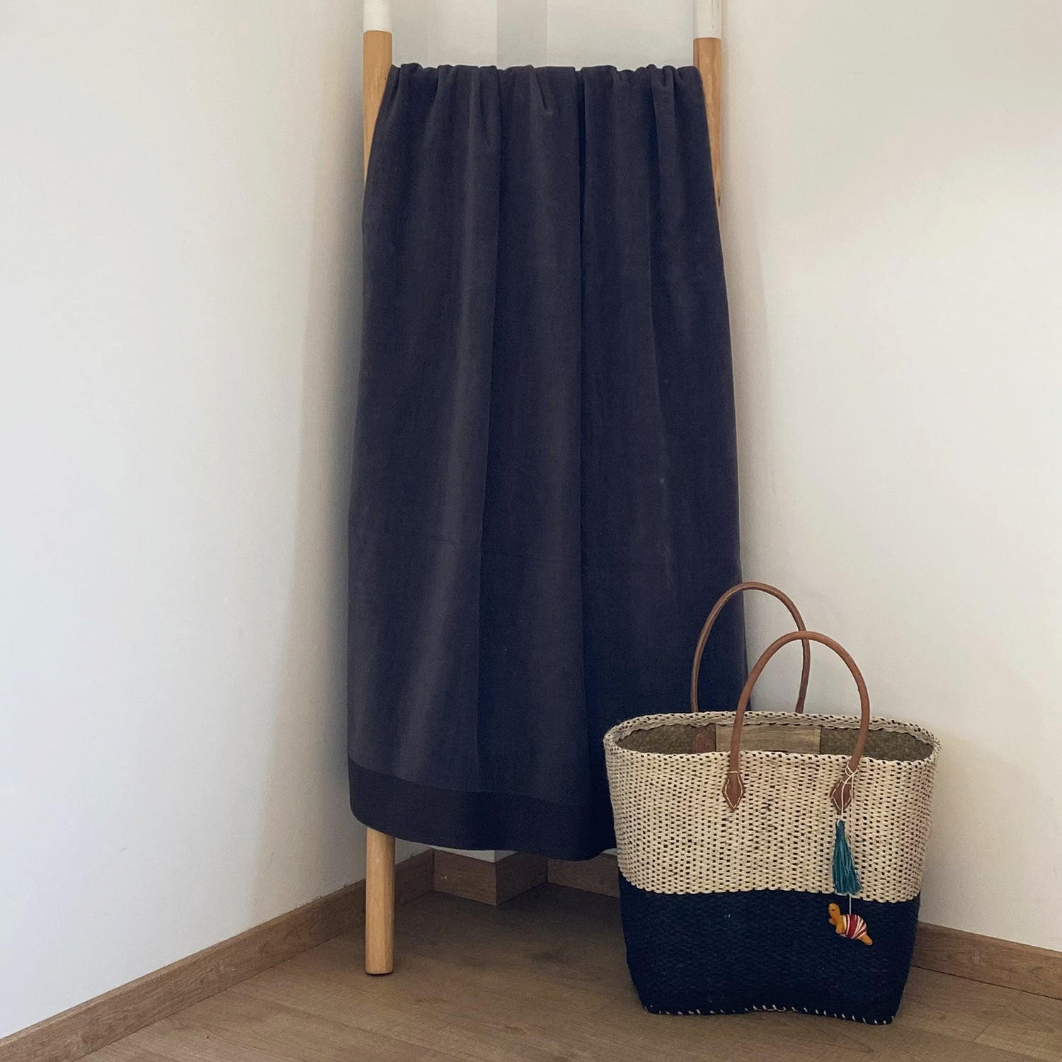 Thumbnail - LE Comptoir DE LA Plage Badetuch, Grau, Textil, 140x180 cm, Badtextilien, Badetücher