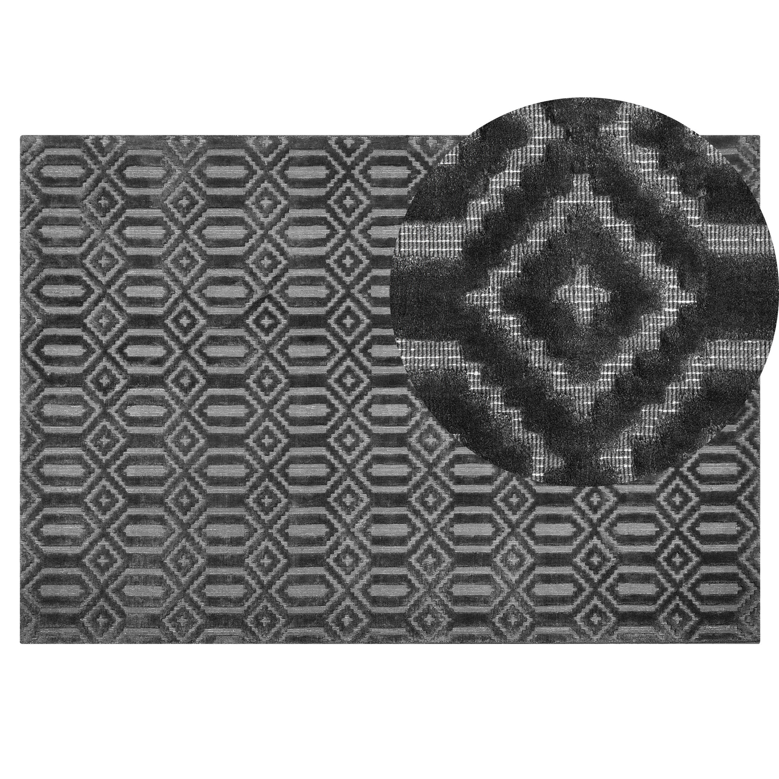 KURZFLOR-TEPPICH Adatepe 200/140 cm - Grau, Naturmaterialen (140/200cm) - Beliani