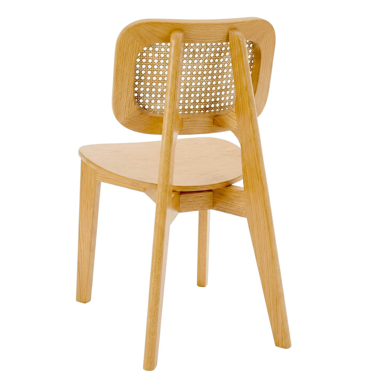 STÜHLE 2-tlg., Holz - Eichefarben, Eichenholz/Holz (45/78/42cm) - Oviala