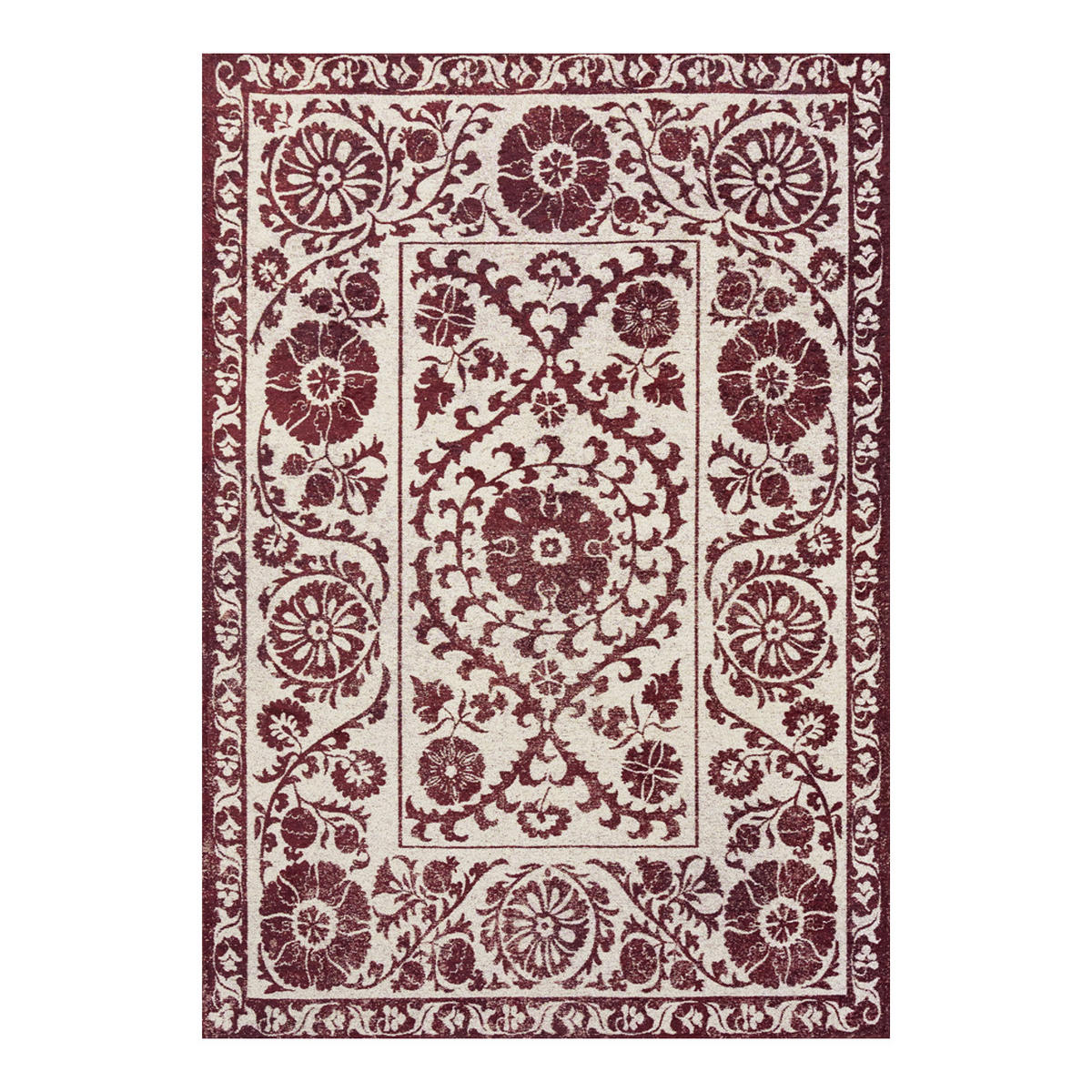 TEPPICH Zephyr Suzani 170/240 cm - Rot, Textil (170/240cm) - Louis De Poortere