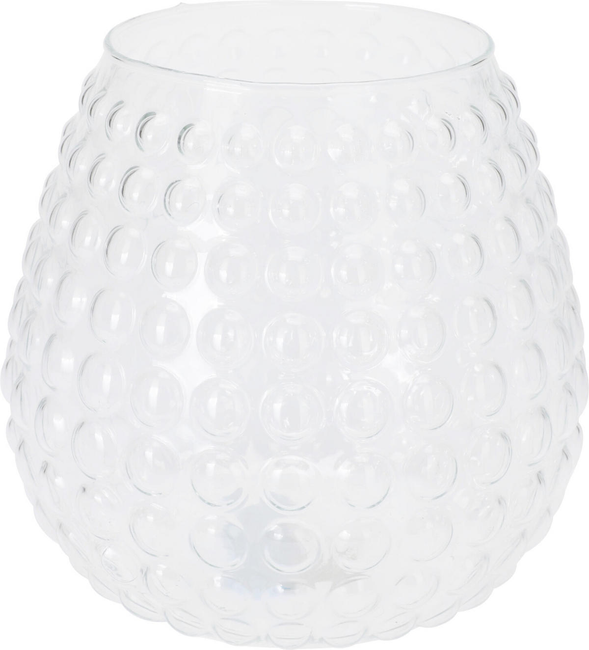 GLAS-VASE Basic Transparent 19/19/20 cm Glas - Transparent, Glas (20cm) - Mondex