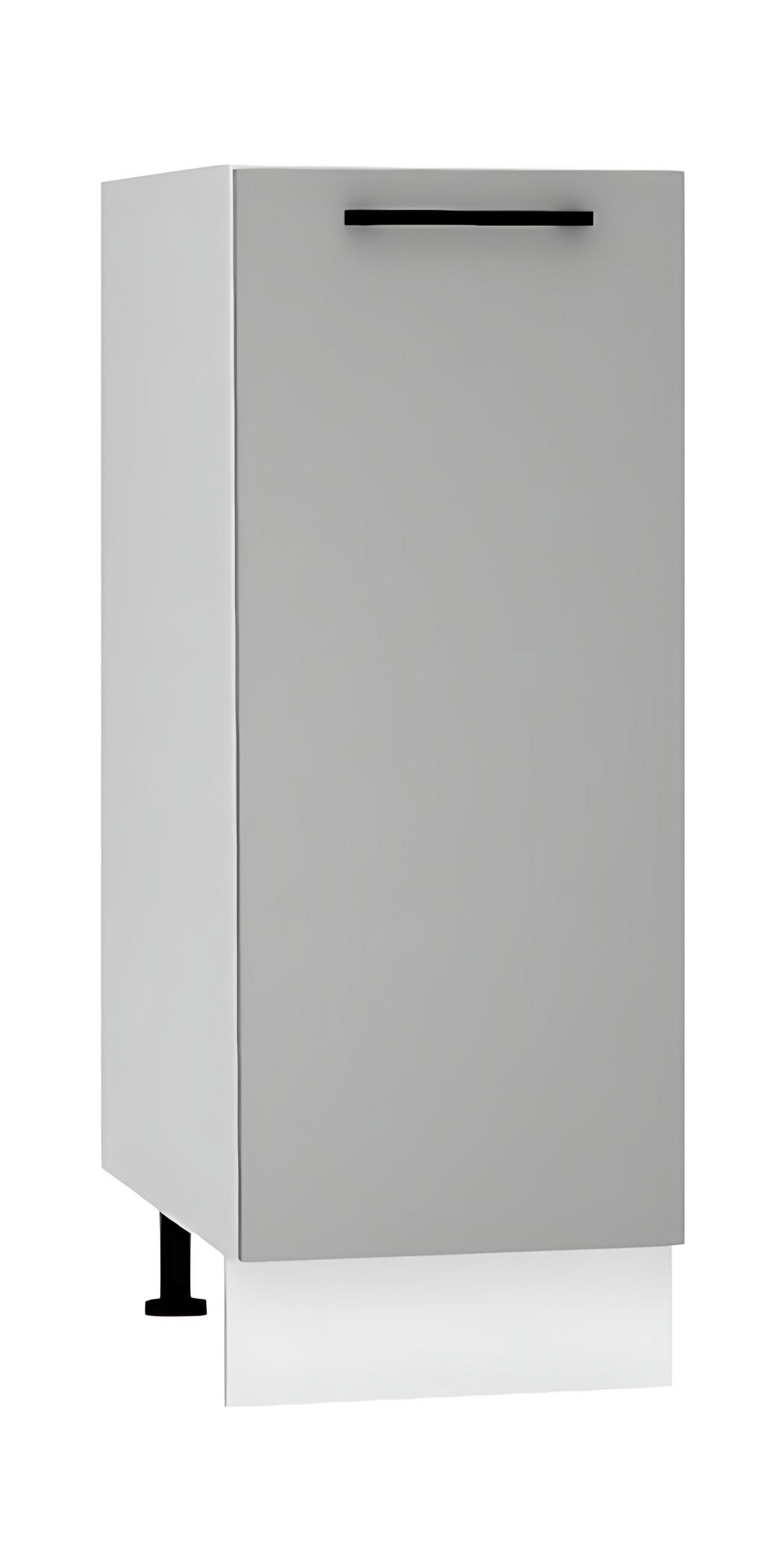 UNTERSCHRANK D30 P/L - Morvex - Funktionales Küchenelement - Grau, Holz/Metall (30/82/52.4cm) - ROYAL24_MARKT