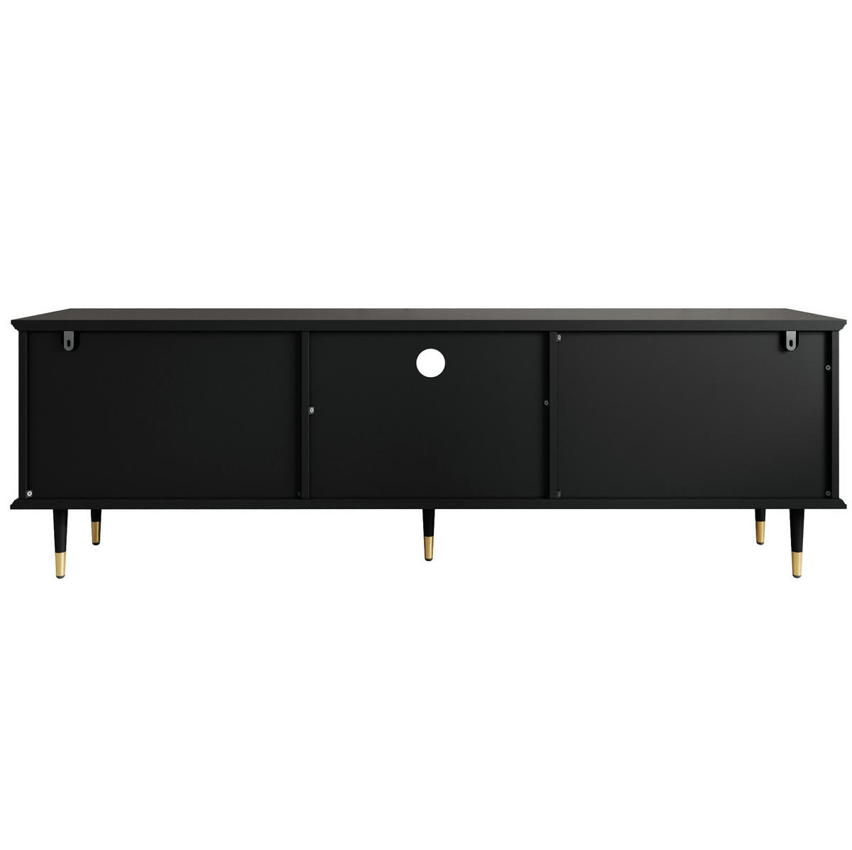 TV-LOWBOARD 170/36/54 cm schwarz aus MDF mit Soft-Close - Schwarz, Holzwerkstoff (36/54/170cm) - OKWISH