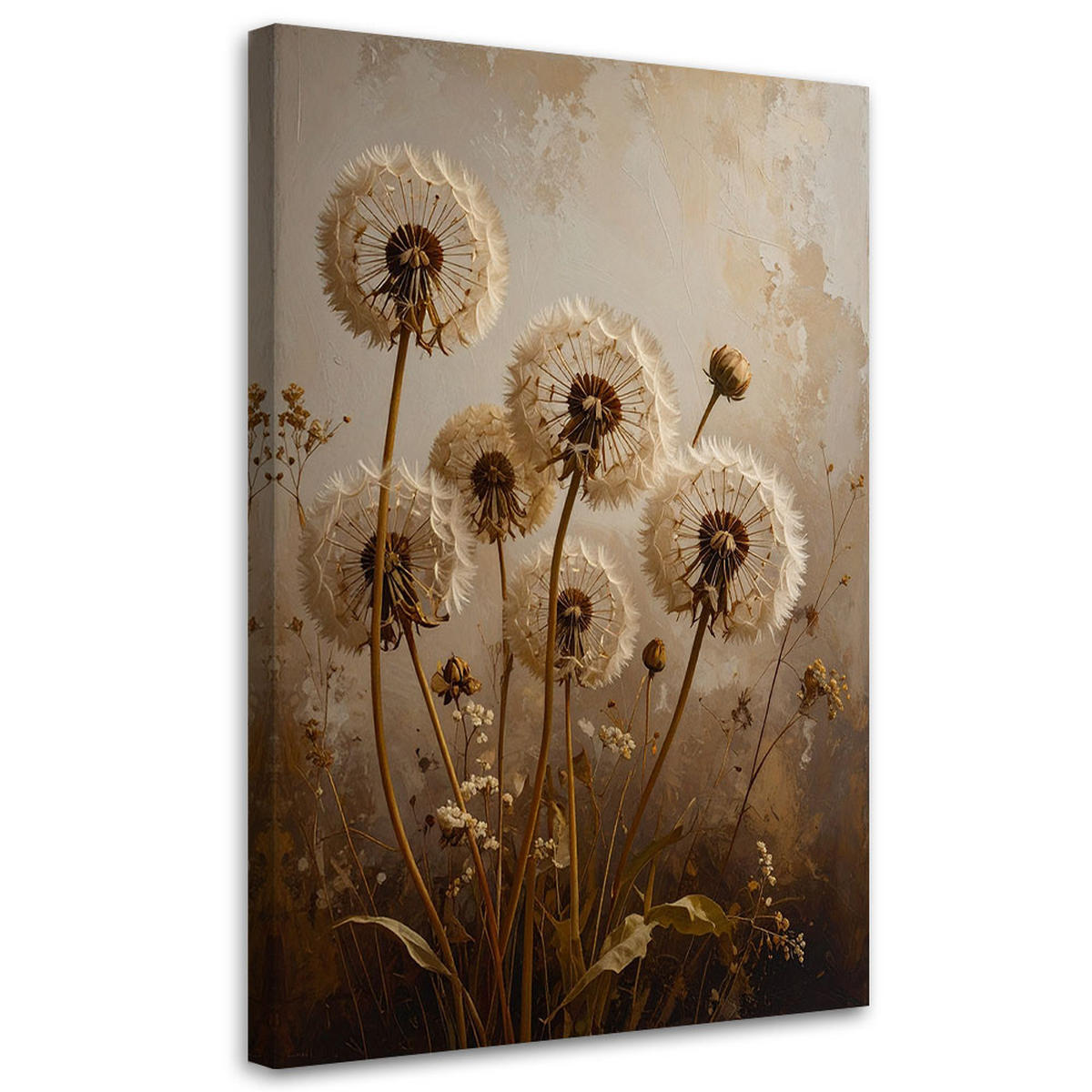 LEINWANDBILD Blumen 80x120cm - Braun, Textil (80/120cm) - Feeby