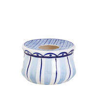 TEELICHTHALTER Delfts Blond in weiß/blau - 16 cm - (H)10 cm - Multicolor, Keramik (16/10/15cm) - Blond Amsterdam