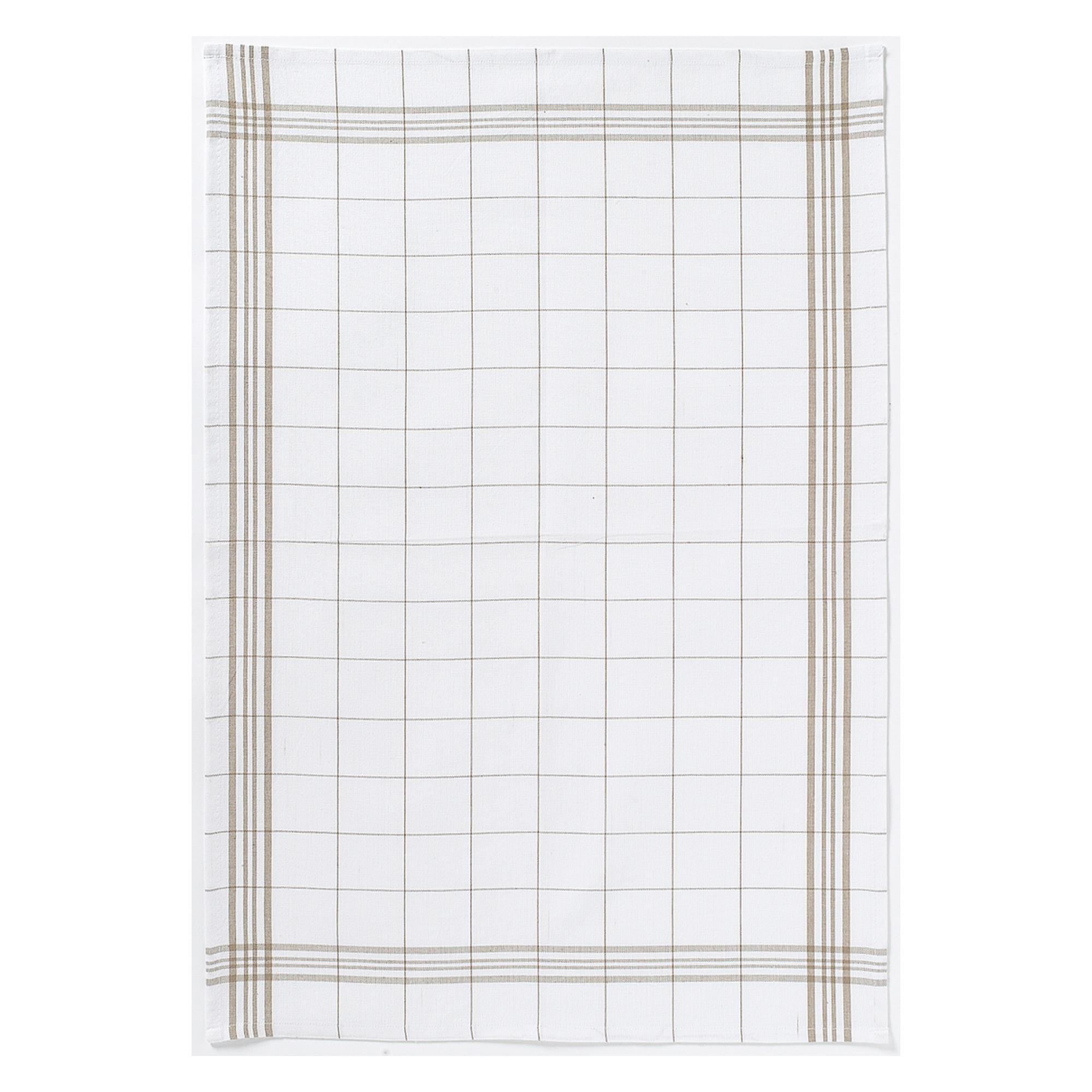 GESCHIRRTUCH Carreaux taupe 50 x 70 cm - Beige, Textil (70/50cm) - Winkler