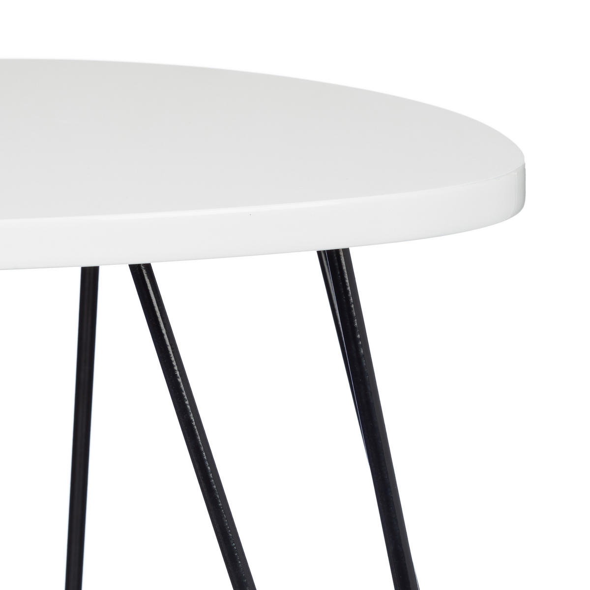 2XBEISTELLTISCH - Weiß, Holzwerkstoff/Metall (60/60/52cm) - Relaxdays