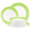 TAFELSERVICE Liberty Pure Colors Lime Green 12er Set - Grün, Keramik (1/1/1cm) - Seltmann Weiden