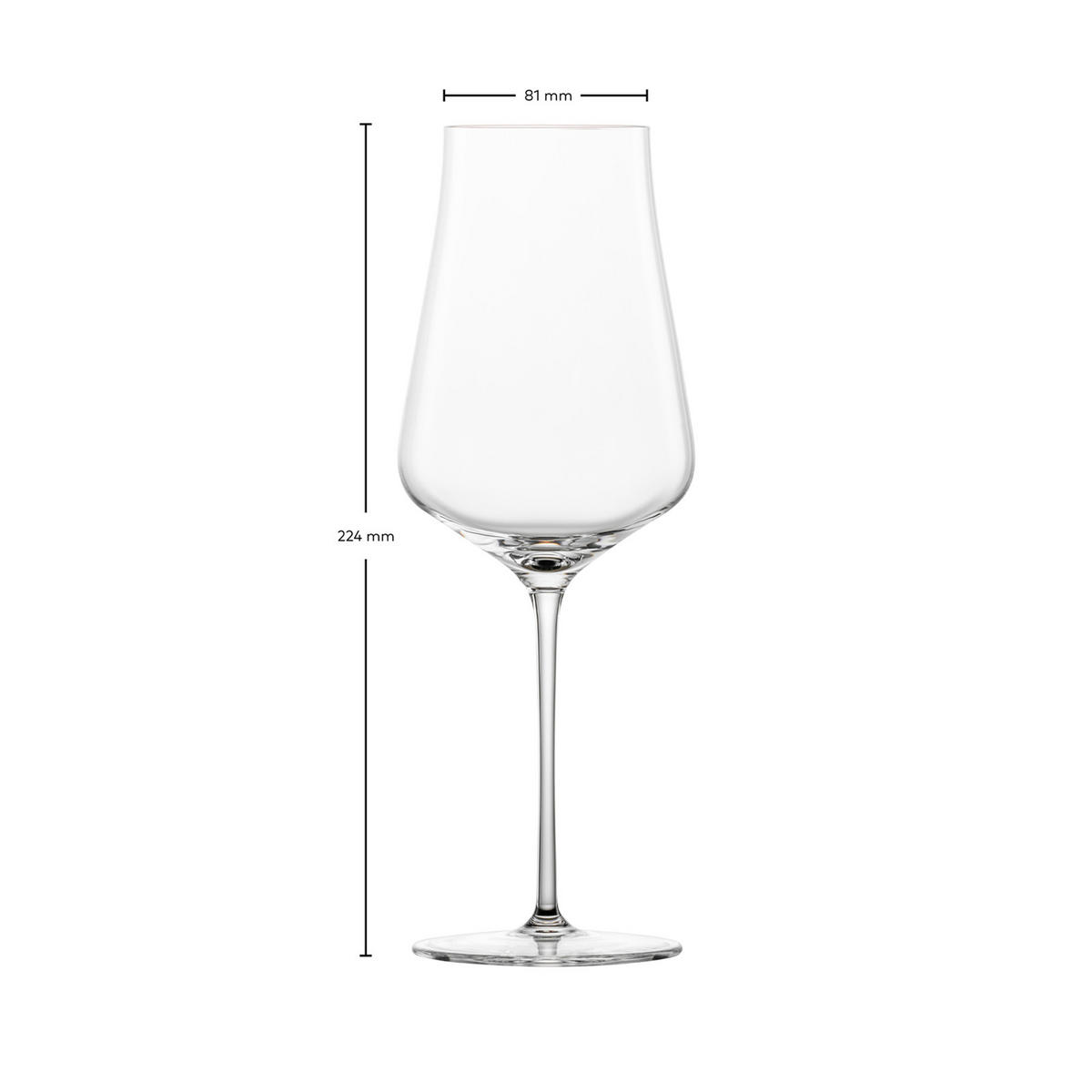 WEISSWEINGLÄSER Duo transparent 381 ml 6er Set - Transparent, Glas (0.381L) - Zwiesel Glas