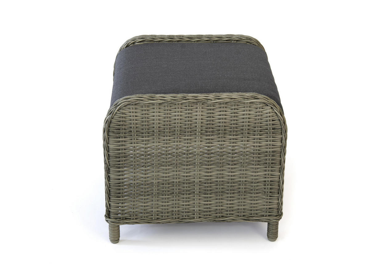 DININGLOUNGE-SET Canelli Braun mit Tisch und Hockern für 7 Personen - Braun, Naturmaterialien - bellavista - Home & Garden