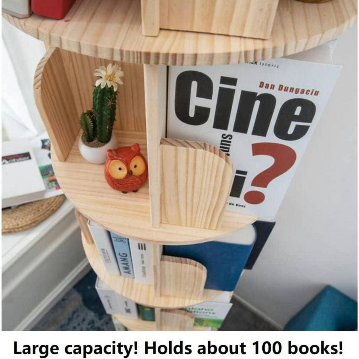 BÜCHERREGAL Massivholz 4-stöckig 128 cm - Braun, Holz (44/128/44cm)