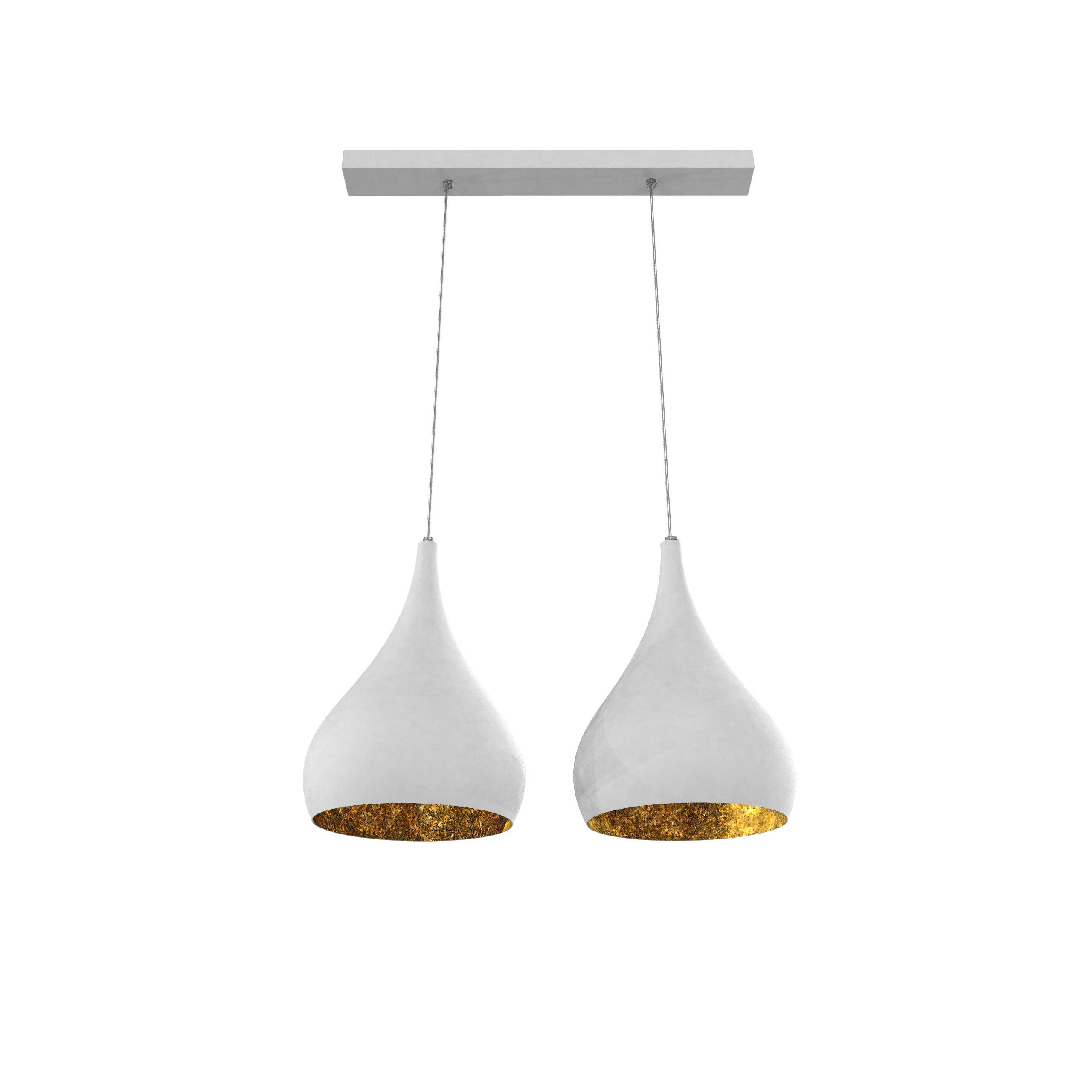 HÄNGELEUCHTE - Goldfarben, Metall (55/25/55cm) - Lumicom