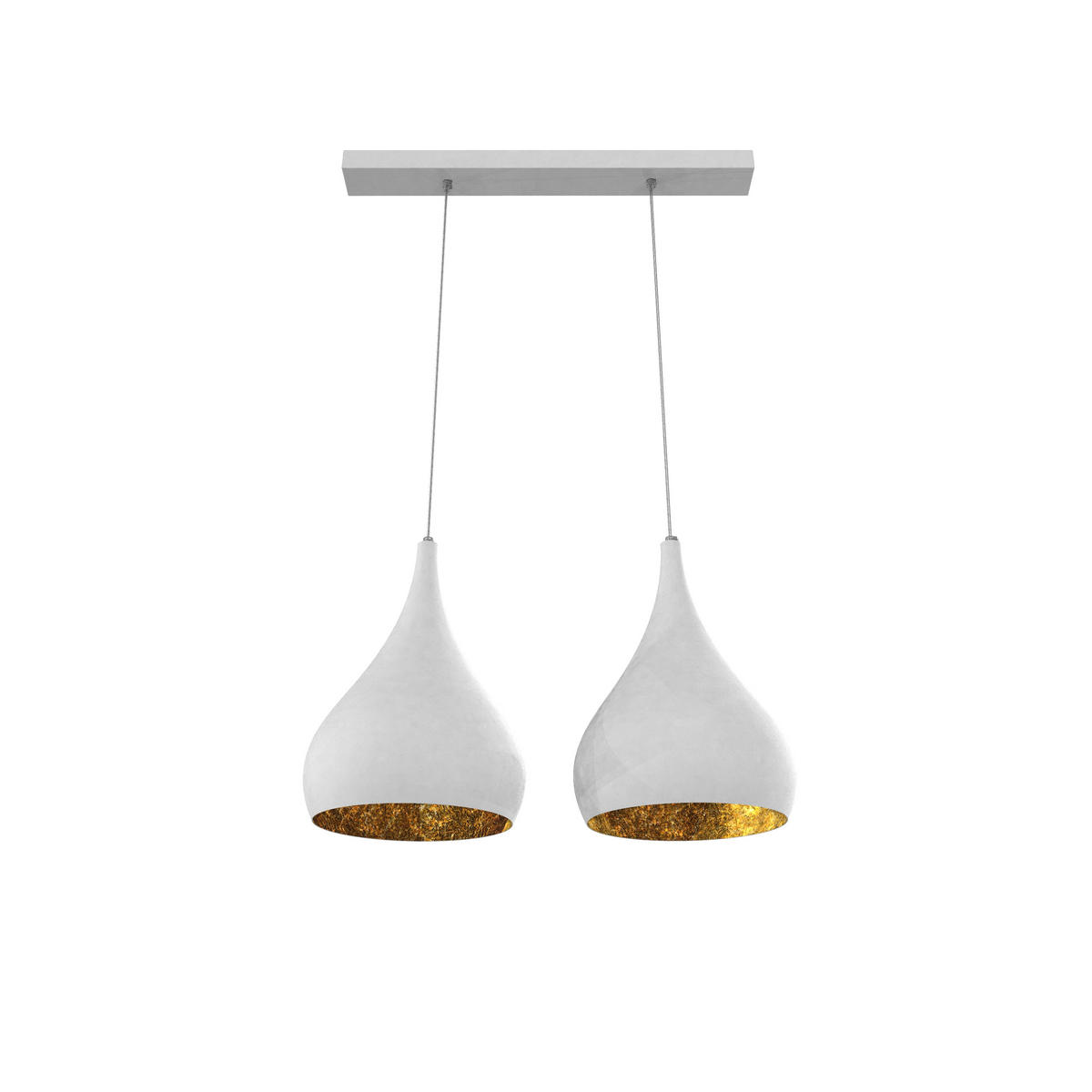 HÄNGELEUCHTE - Goldfarben, Metall (55/25/55cm) - Lumicom