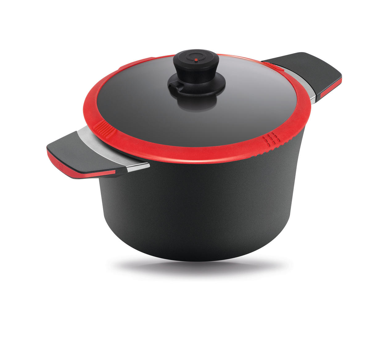 KOCHTOPF INDUKTION ⌀24cm - ROT - Rot, Kunststoff/Metall (24cm) - Gastrolux