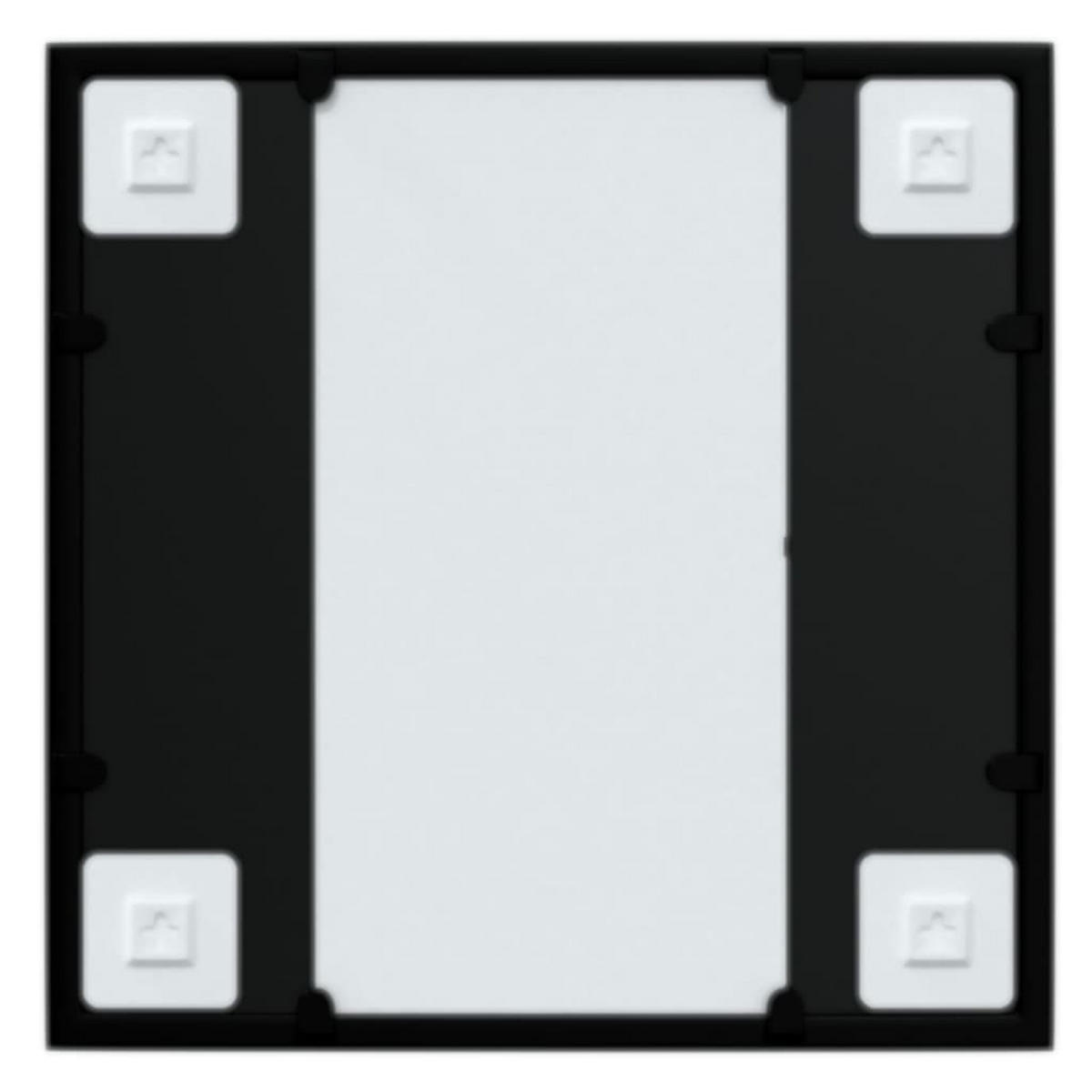 WANDSPIEGEL Schwarz 40x40 cm Metall - Schwarz, Metall (40/40/40cm) - furnicato