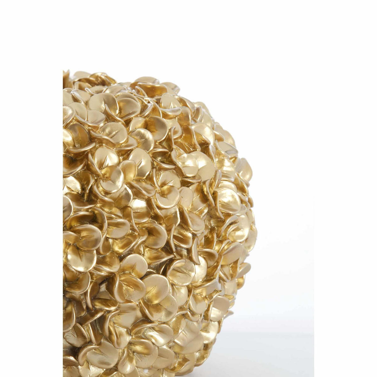 VASE Phylia Gold 38/38/23 cm - Goldfarben, Kunststoff (23cm) - Light & Living