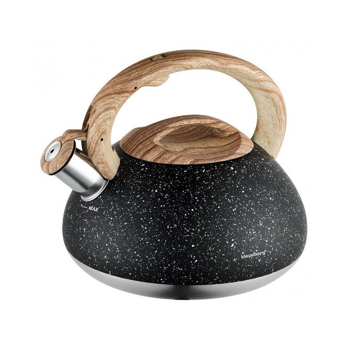 WASSERKESSEL Schwarz 25/23/23 cm KB7282 - Schwarz, Kunststoff (25cm) - Klausberg 