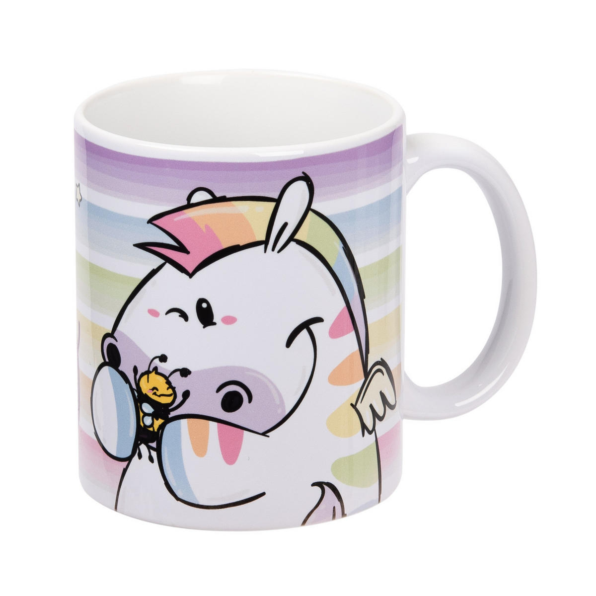 KAFFEEBECHER Pummel & Friends Zebrasus - One day I will fly Mehrfarbig 320 ml - Multicolor, Keramik (0.32L) - United Labels