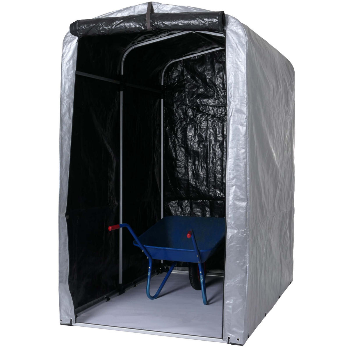 GERÄTEHAUS Silber - Silberfarben, Metall (121/201/201cm) - MCW