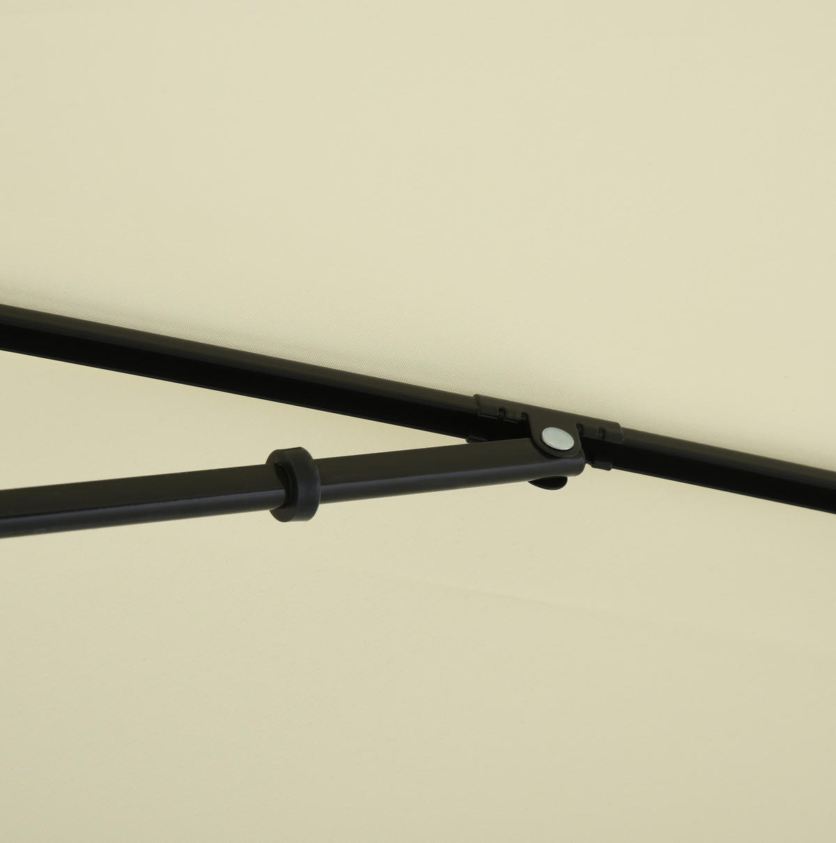 SONNENSCHIRM aus Aluminium 198x130x245 cm in Beige mit verstellbarer Neigung - Beige, Metall (130/198cm) - Modfu