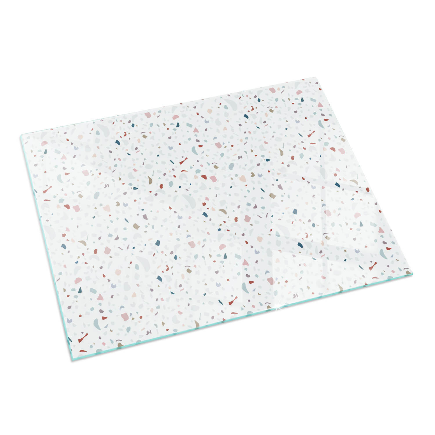 GLASPLATTE für Kamin 60x40 cm Weiß - Weiß, Glas (60/40/0.4cm) - ArtPrintCave